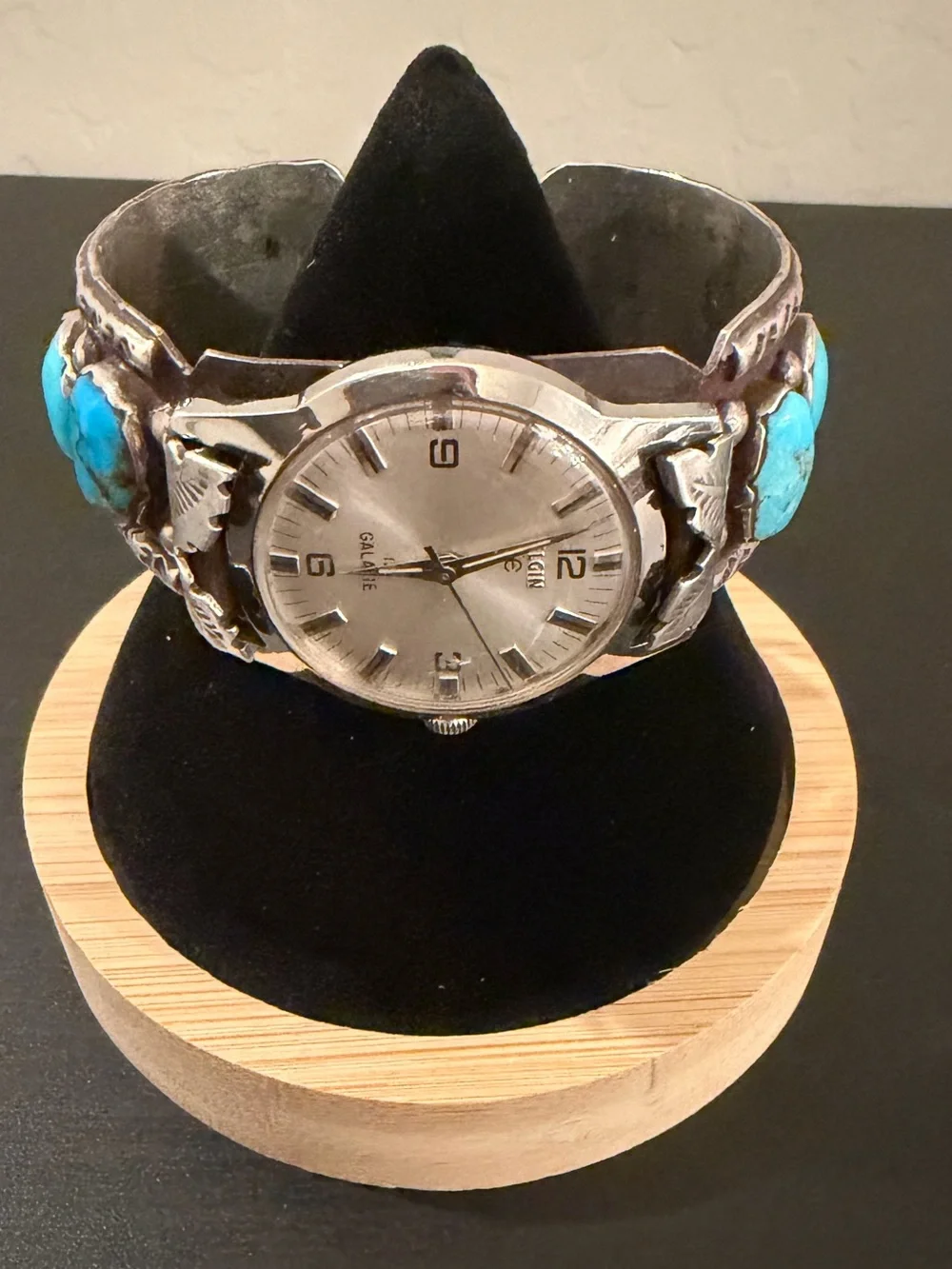 Genuine Bisbee Turquoise and Mother of Pearl Watch